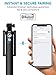 Premium Bluetooth Selfie Stick for iPhone X XR XS 11 10 8 7 6 5 Samsung Galaxy S10 S9 S8 S7 S6 S5, Android - Selfie Sticks (Powered by USA Technology) No Apps No Batteries No Downloads Required