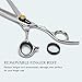 Hair Thinning Scissors Professional Teeth Shears ULG 6.5 inch Texturizing Haircut Scissor Japanese Stainless Steel with Fine Adjustable Tension Screw for Salon Barber Hairdresser