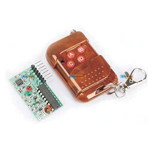 KITS GURU IC2262/2272 Wireless 4-Channel RF Remote Control Transmitter and Receiver