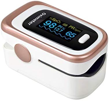 Pulse Oximeter, Finger Portable FDA Approved Digital Blood Oxygen and Pulse Sensor Meter with Alarm SPO2 for Household, Fitness and Extreme Sports(High-end Models) White