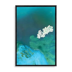 Framed Canvas Wall Art for Living Room, Bedroom Abstract Landscape Oil Painting Feature Canvas Prints for Home Decoration Ready to Hanging - 16x24 inches