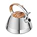Kaisa Villa Tea Kettle Stovetop Teapot Stainless Steel Whistling Teakettle with 3.5 L… (Stainless steel color)