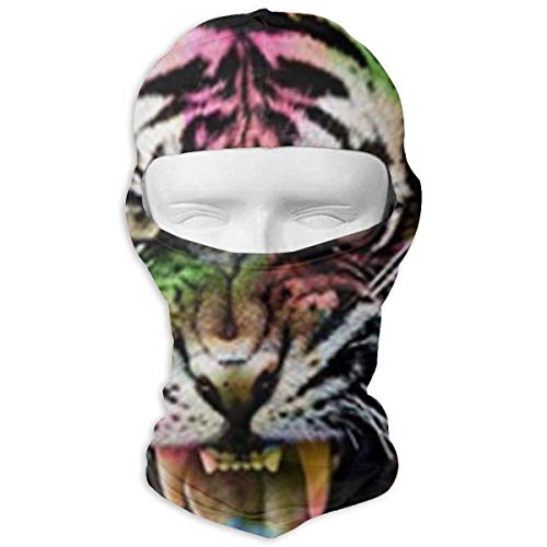 DFNRF Tiger Galaxy Full Face Mask Ski Mask for Skiing,Cycling,Running,Fishing,Outdoor Tactical Training,Wind Dust Pollution Rain Sun Protection