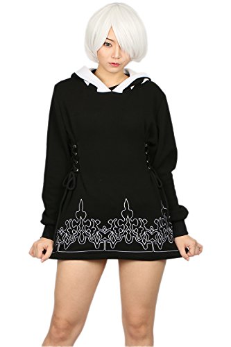 XCOSER 2B Hoodie Sweatshirt Pullover Cosplay Costume