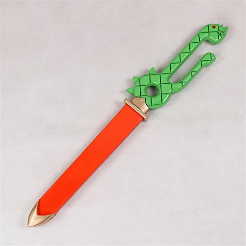 Mtxc The Seven Deadly Sins Cosplay Meliodas Prop Weapon Magic Sword Broken Sword Green - Image 3