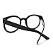 Black Oversized Round Thick Horn Rim Clear Lens Fashion Eye Glasses Frame