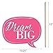 Big Dot of Happiness Dream Big - 2021 Graduation Photo Booth Props Kit - 20 Count