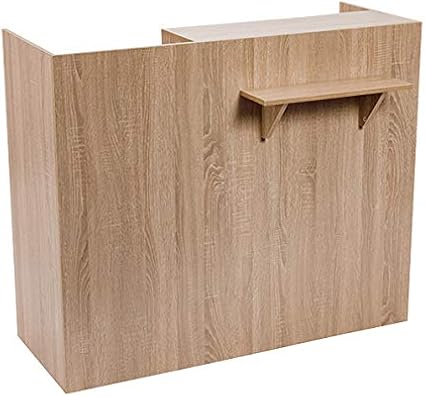 Amazon Co Jp レジカウンター 木製 レジ台 幅1 高さ100 奥行47cm 色 ライトブラウン 受付台 店舗什器 美容室 サロン Fv 2531 Lbr ホーム キッチン