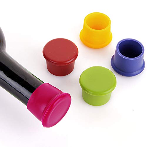image for Connia Reusable Silicone Wine Beer Top Bottle Caps Stopper Drink Saver