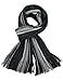 Dahlia Men's 100% Fine Acrylic Colorful Striped Knit Long Scarf