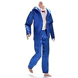 Crqes 1 Set Blue Prince Doll Suit Clothes for Barbie Ken Dolls