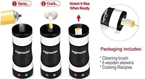 Rollie Hands-Free Automatic Electric Vertical Nonstick Easy Quick Egg Cooker (Renewed)