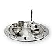 IndiaBigShop Handcraft Stainless Steel Pooja Thali for Traditional Religious and spiritual Use and also for Ethnic festival for Multipurpose 9.5 Inch