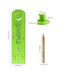 Esste Picture Frame Level Ruler   Herramienta de posición de marcación de suspensión con un lápiz para medir la suspensión y la pared horizontal del techo