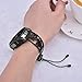 VIGOSS Metal Bracelet Compatible with Galaxy 42mm Watch Bands/Galaxy Watch Active 40mm Band Black Women 20mm Stainless Steel Bangle for Samsung Galaxy Watch 42mm R810/Galaxy Watch Active 40mm R500