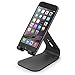 elago M2 Phone Stand [Black] - Premium Aluminum, Angled for Video Calls, Cable Management, Aluminum Phone Stand Compatible with iPhones, Galaxy, and Other Smartphones