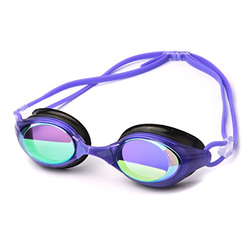 Poqswim Aqua Mirrored Swim Goggles 8300 Antifog Uv Protection, Best