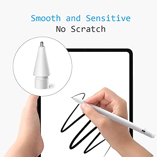 MJKOR Tips Replacement for Apple Pencil 1st Gen & 2nd Gen, No Wear Out