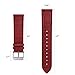 MoKo Band Compatible with Samsung Gear S3/Gear S3 Classic/Frontier/Galaxy Watch 46mm/Ticwatch S2/E2/pro/Huawei Watch GT 2e 46mm, 22mm Genuine Leather Crocodile Pattern Replacement Strap, RED
