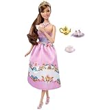 Barbie Princess Adventure Dream Doll – 11.5-inch Brunette Fashion Doll With Phone, Purse, Travel Mug & Tiara