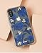 Sonix Bluebell Case for iPhone X/XS Protective Blue Floral Clear Case for Apple iPhone X, iPhone Xs