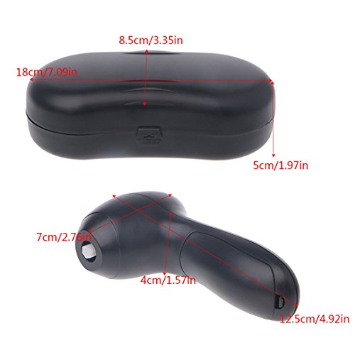 Xigeapg Handheld Automatic Electric Shoe Brush Shine Polisher 5AA Battery Power Supply