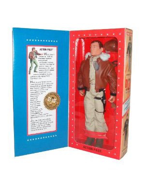G.I. Joe Year 1995 World War II 50th Anniversary Commemorative Limited Edition 12 Inch Tall Soldier Action Figure - ACTION PILOT with Pilot's Uniform, Hat, Goggles, Dogtag, Knife with Sheath and Pistol (Hispanic Version)