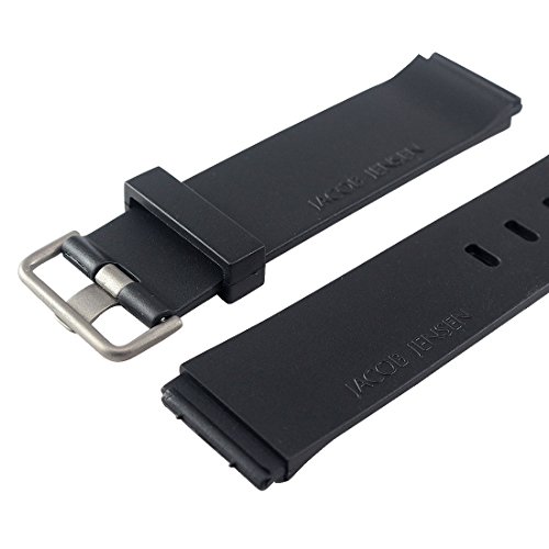 Jacob Jensen Replacement RUBBER Watch Band for Chronograph 600, 601, 602.