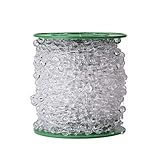 200 Feet Roll Clear Crystal Acrylic Party Garland Centerpiece Bridal Bouquet Decoration/CRYSTAL acrylic bead garland wedding centerpiece floral crafting DIY accessory