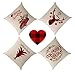 Kithomer Set of 4 Christmas Pillow Covers Buffalo Plaid Farmhouse Decorative Throw Pillow Cases 18 x 18 Inch Christmas Home Decoration