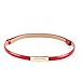 MoYoTo® Womens Fashion Gold Skinny Belts Thin Patent Leather Waist Belts For Dresses