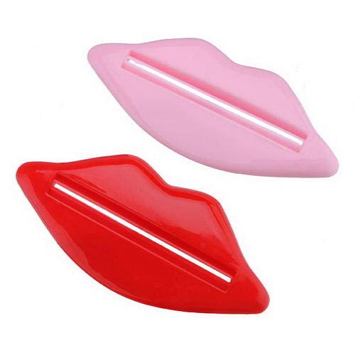 image for Unknown 2pcs Lip Kiss Bathroom Toothpaste Dispenser Facial Cleanser Tu