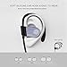 SOUL WIT Bluetooth 4.1 Sports Headphones Wireless in Ear Earphones IPX4 Waterproof Sweatproof Running Earbuds Stainless Steel Silicone Ear Hooks Compatible with iOS and Android for Gym Workout
