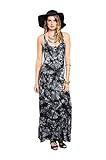 2LUV Boutique Women's Sleeveless Mixed Print Racerback Maxi Dress