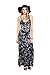 2LUV Boutique Women's Sleeveless Mixed Print Racerback Maxi Dress