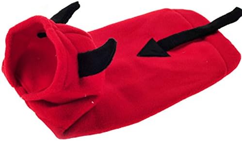 PetWell Dog Cosplay Little Devil Autumn Flannel Pet Hoodie Cute Puppy Coat Party Costumes XS