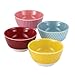 Cake Boss Countertop Accessories 4-Piece Melamine Prep Bowl Set, “Basic” Pattern, Print