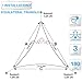 Patio Paradise 8' x8'x 8' Beige Sun Shade Sail Triangle Canopy - Permeable UV Block Fabric Durable Outdoor - Customized Available…