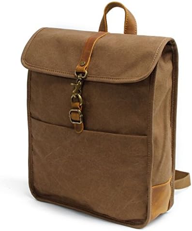 New, retro, trend, simple, oil wax waterproof, canvas bag, backpack, B0041