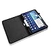 Fintie Folio Slim Leather Case for Samsung Galaxy Tab 3 10.1 inch Tablet Auto Sleep/Wake Book Style Stand Cover with Stylus-Loop - Black