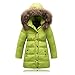 Seeduck Big Girls' Winter Parka Down Coat Puffer Jacket Padded Overcoat Fur Hood