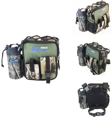 Canvas Multifunction Fishing Bag Waterproof Waist Bag Fishing Tackle, Camouflage By LookTarn