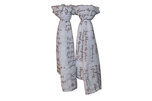 Scripture Strong Jeremiah 29:11 | Best Muslin Baby Swaddle Blanket Gift Set | 100% Cotton Receiving Blankets | Extra Large (4’x4’) | Brown, 2 Pack - Thumbnail 6