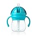 OXO Tot Transitions Straw Cup with Removable Handles, Aqua, 6 Ounce