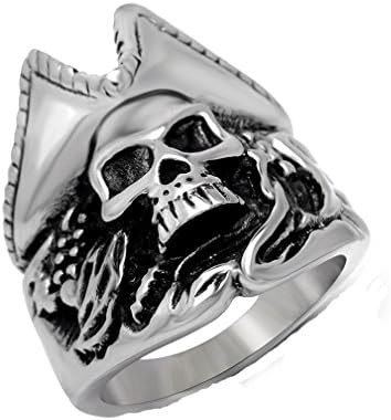 XIEXIE Cool Design Fashion Vintage Titanium Steel Men's Statement Rings (1 Pc) , 7