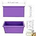 Tomnk 2pcs 24oz Rectangular Cavity Silicone Soap Mold Loaf with Soap Cake Cutter Cutting Tool