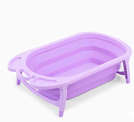 Amazon Co Jp Jpljl バスタブ ベビーバスサポート 折りたたみ式大型バスタブ ポータブル新生児用浴槽 浴槽ベビープール ブルー パープル ピンク 色 青 紫の ホーム キッチン