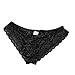 iEFiEL Man Romance Lace Flower Mesh Bulge Pouch Briefs Underwear Sissy Panty Black Large