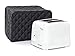 Covermates Keepsakes Toaster Cover - Dust Protection - Stain Resistant - Washable Appliance Cover, Black