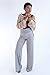 Hali Cali Women's Straight Casual Loose Wide Leg fold Over Comfy Palazzo Pants (M)
